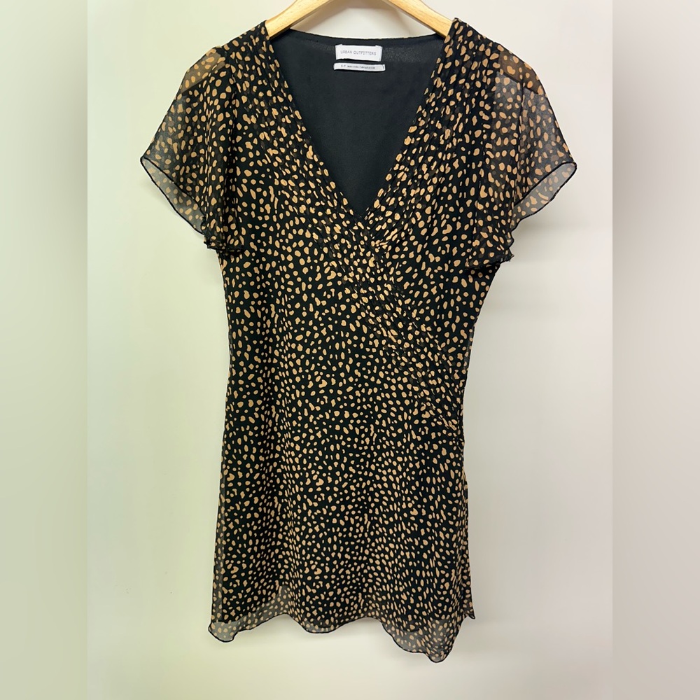 Urban Outfitters Black and Tan Mini Dress Size S